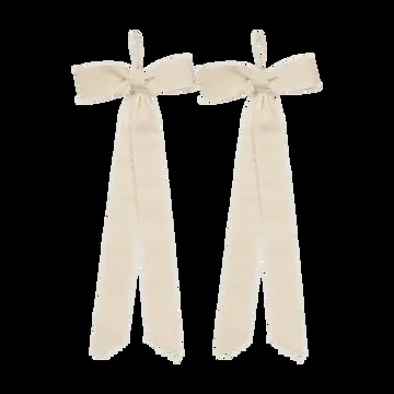 Bow dekorationsophæng small 15x40 cm 2-pak - Natural - Ferm Living