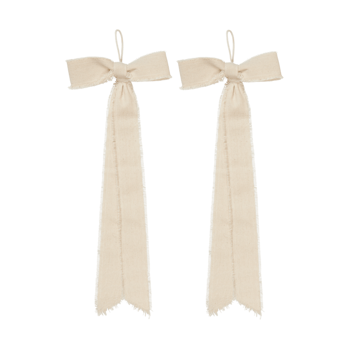 Bow dekorationsophæng small 15x40 cm 2-pak, Natural Ferm Living