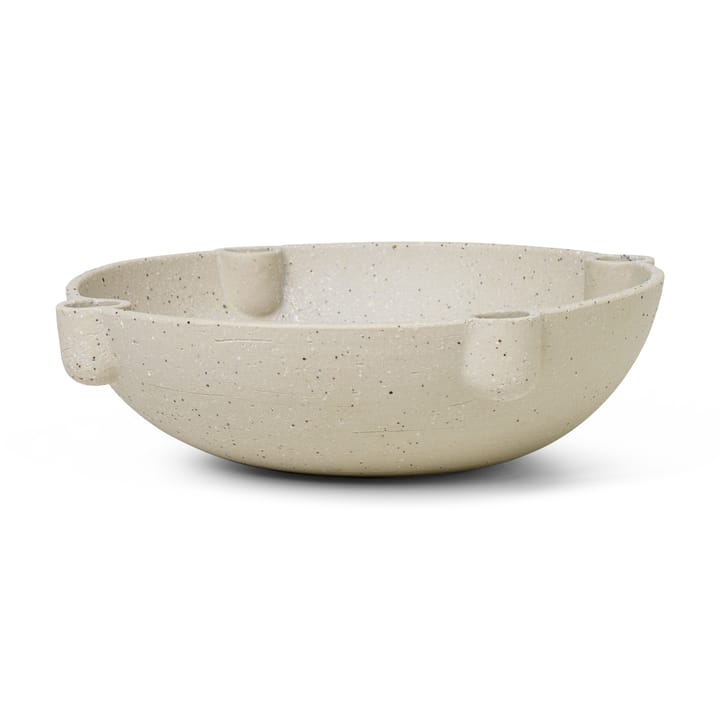 Bowl adventslysestage keramik large Ø27 cm - Lysegrå - Ferm LIVING