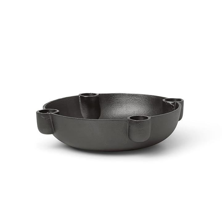 Bowl adventslysestage medium Ø20 cm - Sværtet aluminium  - ferm LIVING