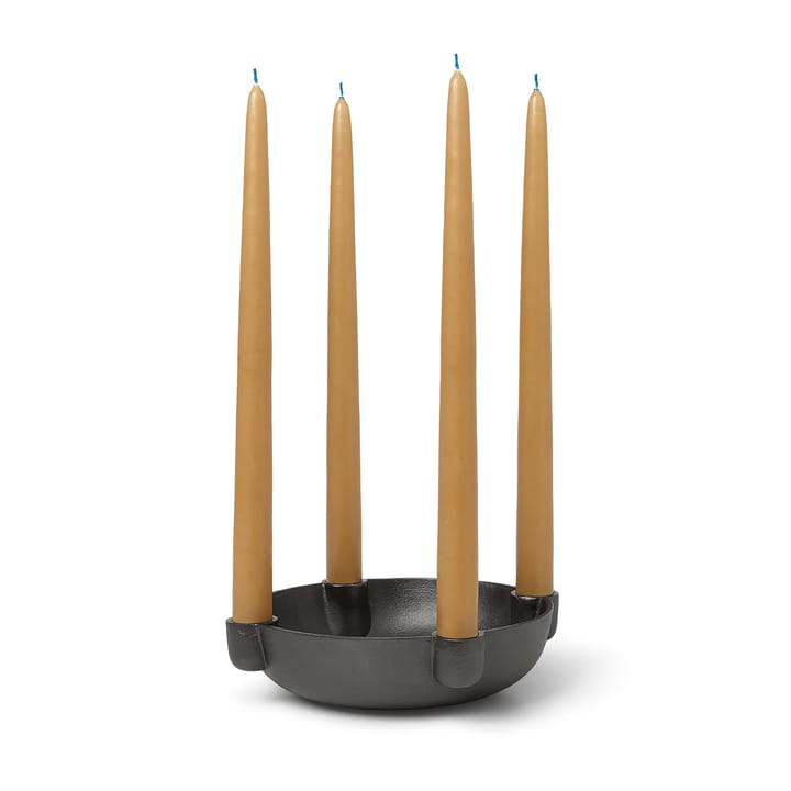 Bowl adventslysestage medium Ø20 cm, Sværtet aluminium  Ferm Living