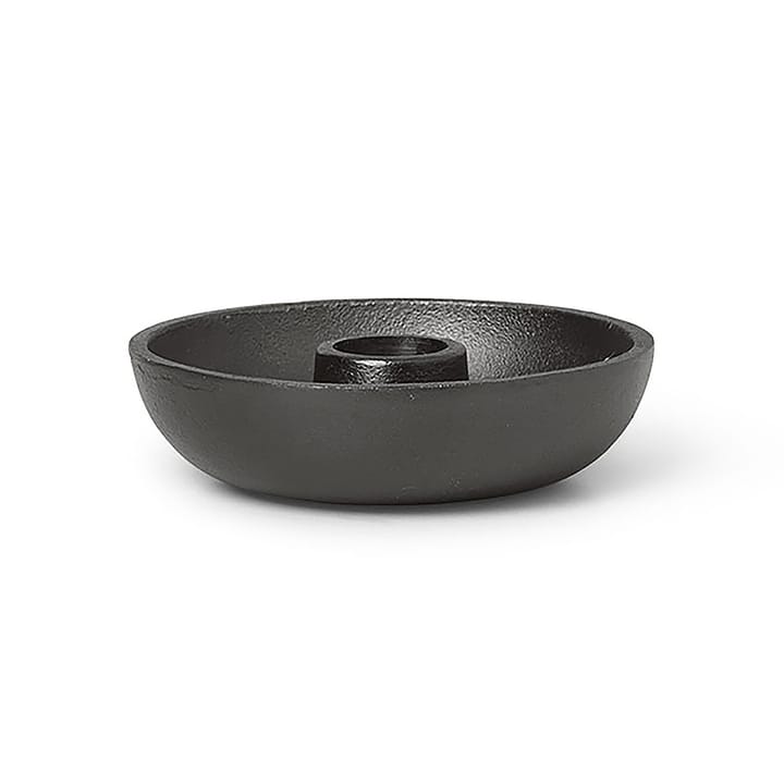 Bowl lysestage Ø10 cm - Sværtet aluminium  - Ferm Living