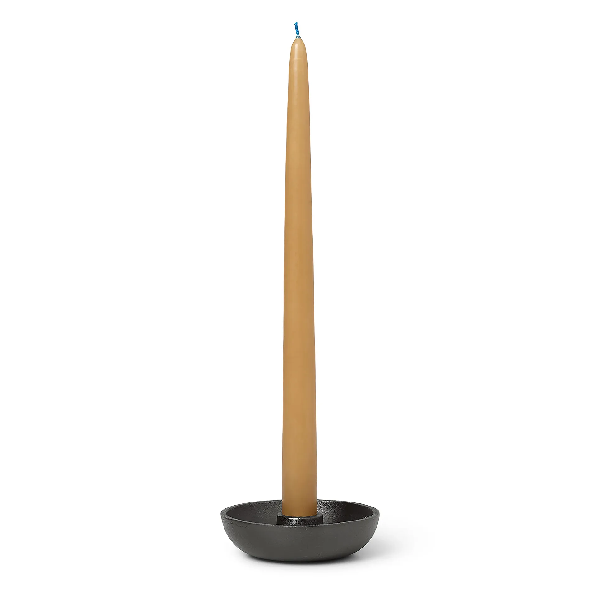 Bowl lysestage Ø10 cm, Sværtet aluminium  Ferm Living