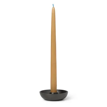Bowl lysestage Ø10 cm - Sværtet aluminium  - Ferm Living