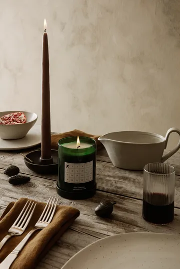 Bowl lysestage Ø10 cm - Sværtet aluminium  - Ferm Living