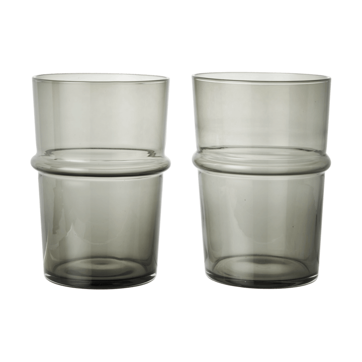 Boya drikkeglas højt 45 cl 2-pak - Smoked Grey - Ferm Living