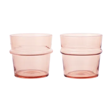 Boya drikkeglas lavt 30 cl 2-pak - Blush - Ferm Living