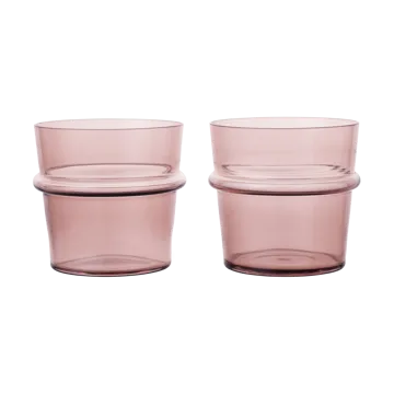 Boya drikkeglas lavt 30 cl 2-pak - Mauve - Ferm Living