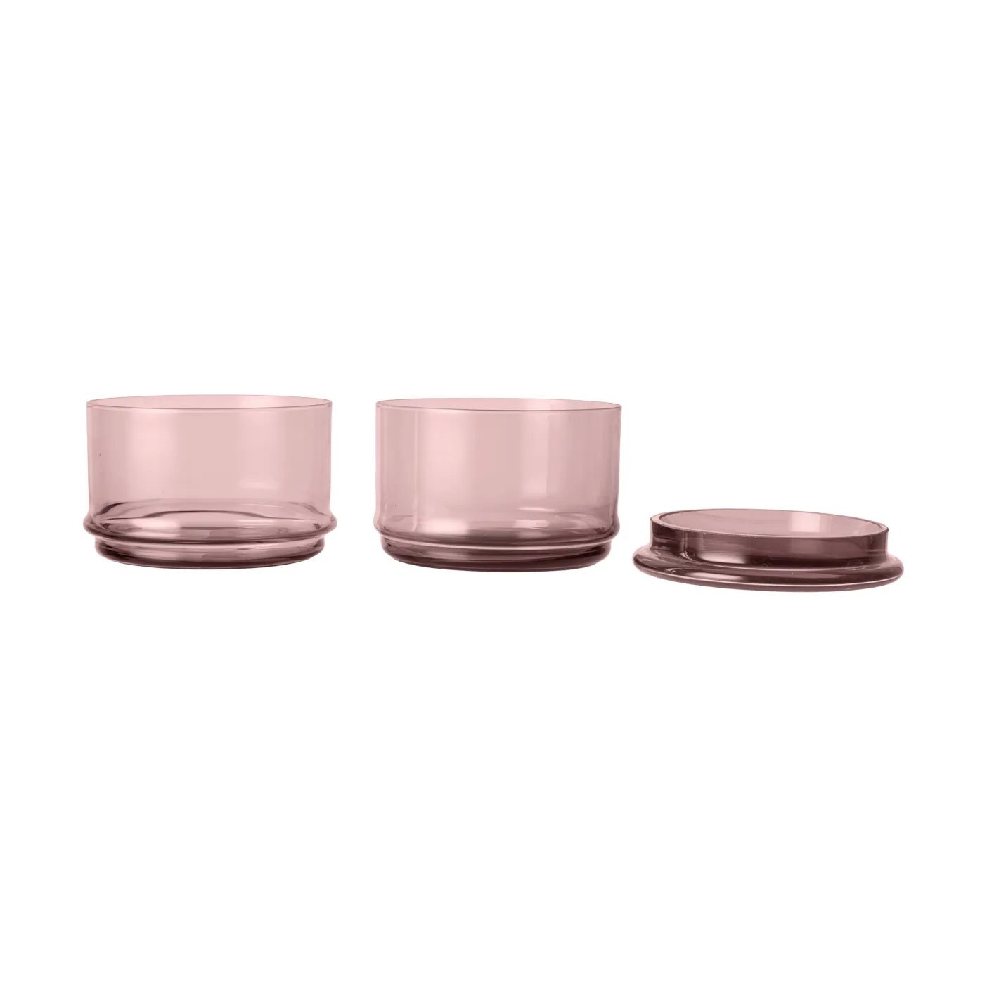 Boya stabelbare beholdere, 2 dele, mauve Ferm Living