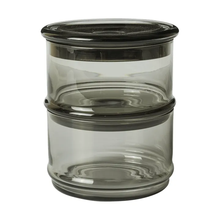 Boya stabelbare beholdere - 2 dele, smoked grey - Ferm Living