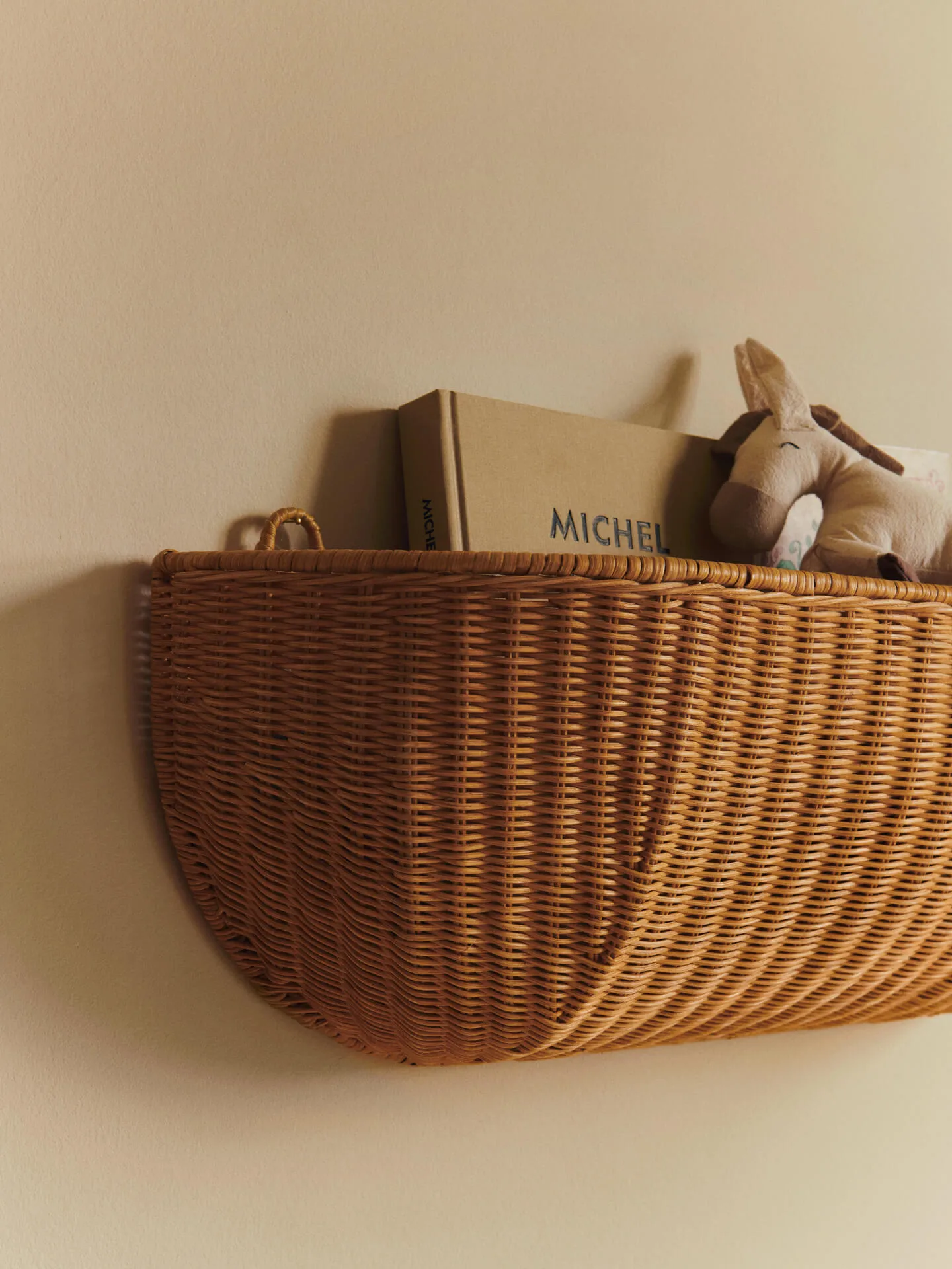 Braided wall pocket vægkurv 25x75 cm, Natural Ferm Living