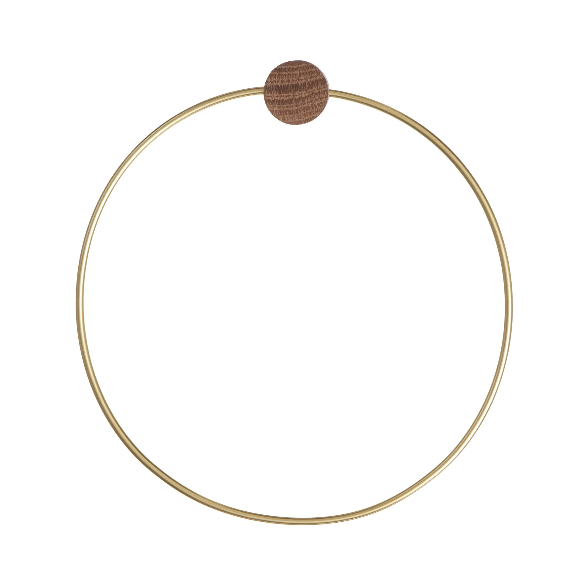 Brass håndklædeholder, Ø 20,5 cm Ferm Living