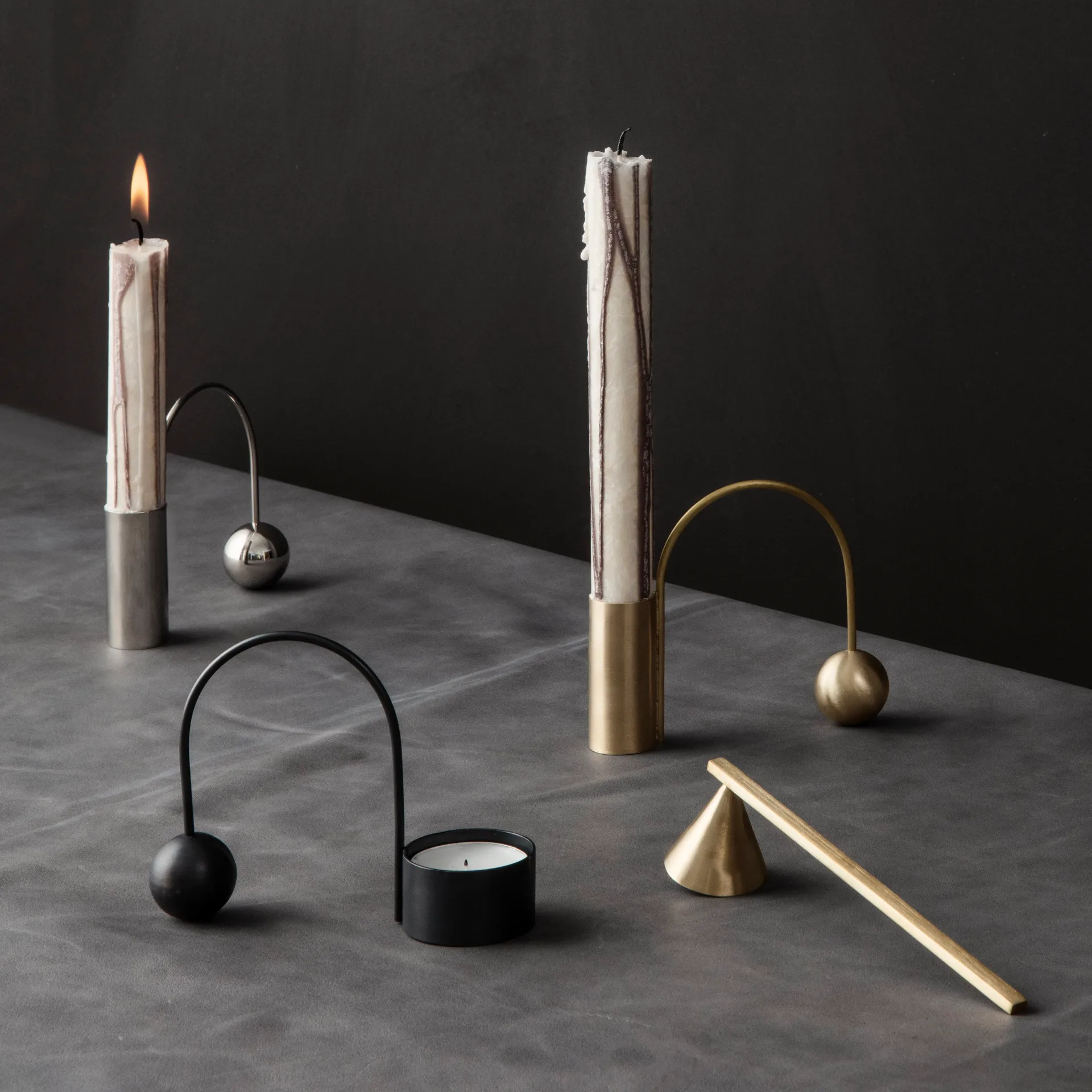 Brass lyseslukker, messing Ferm Living