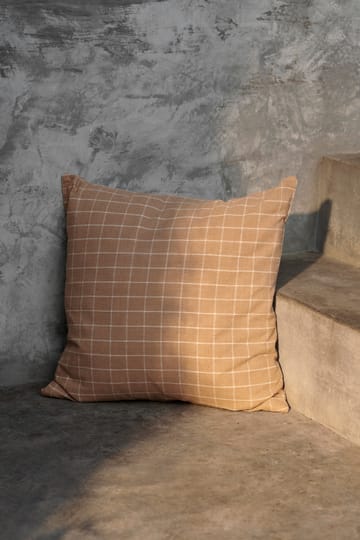 Brown pude 50x50 cm - Check - ferm LIVING