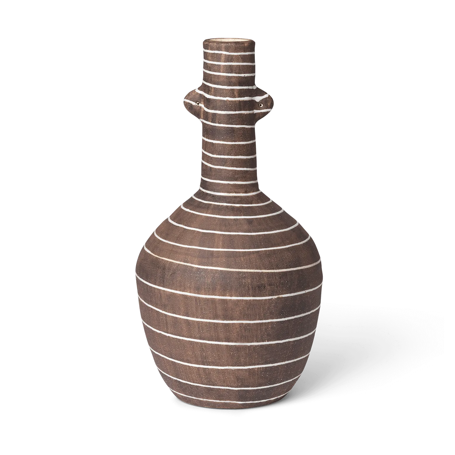 Brura vase 32 cm, Coffee-white Ferm Living