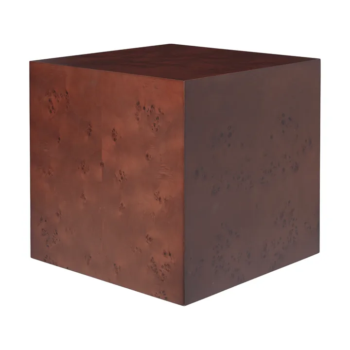 Burl Cube sidebord 40x40 cm - Dark stained - Ferm Living