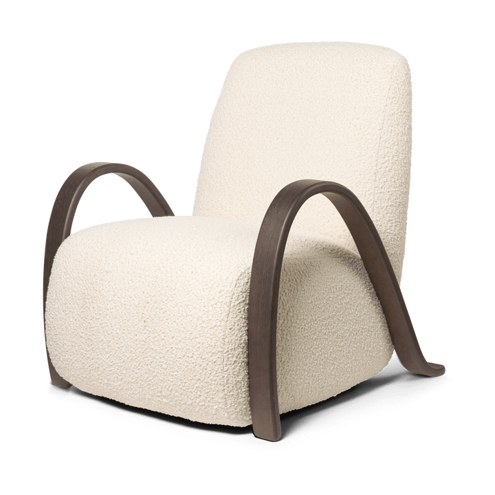 Buur lounge chair Nordic Bouclé, Offwhite Ferm Living