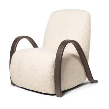 Buur lounge chair Nordic Bouclé - Offwhite - ferm LIVING