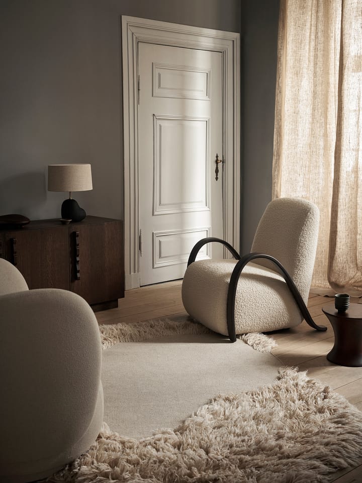 Buur lounge chair Nordic Bouclé, Offwhite Ferm Living