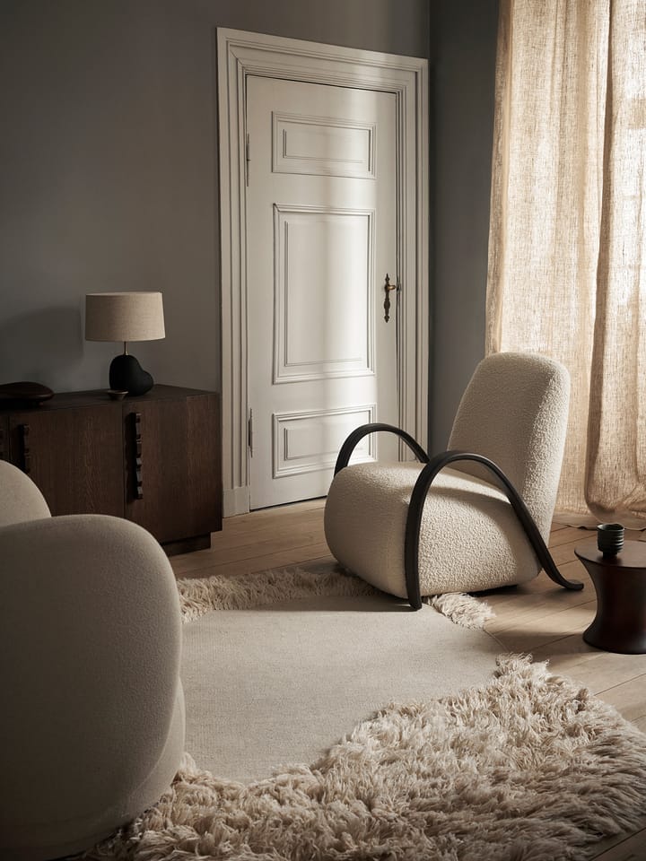 Buur lounge chair Nordic Bouclé - Offwhite - ferm LIVING