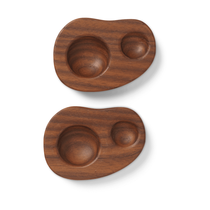 Cairn æggebæger 2-pak - Dark brown - Ferm Living