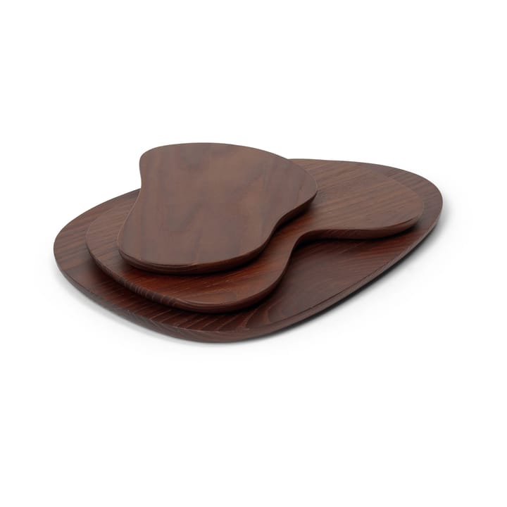 Cairn skærebræt 3 dele, Dark Brown Ferm Living