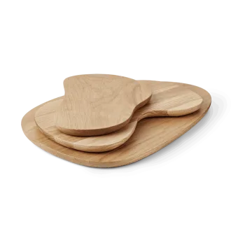 Cairn skærebræt 3 dele - Oak - Ferm Living