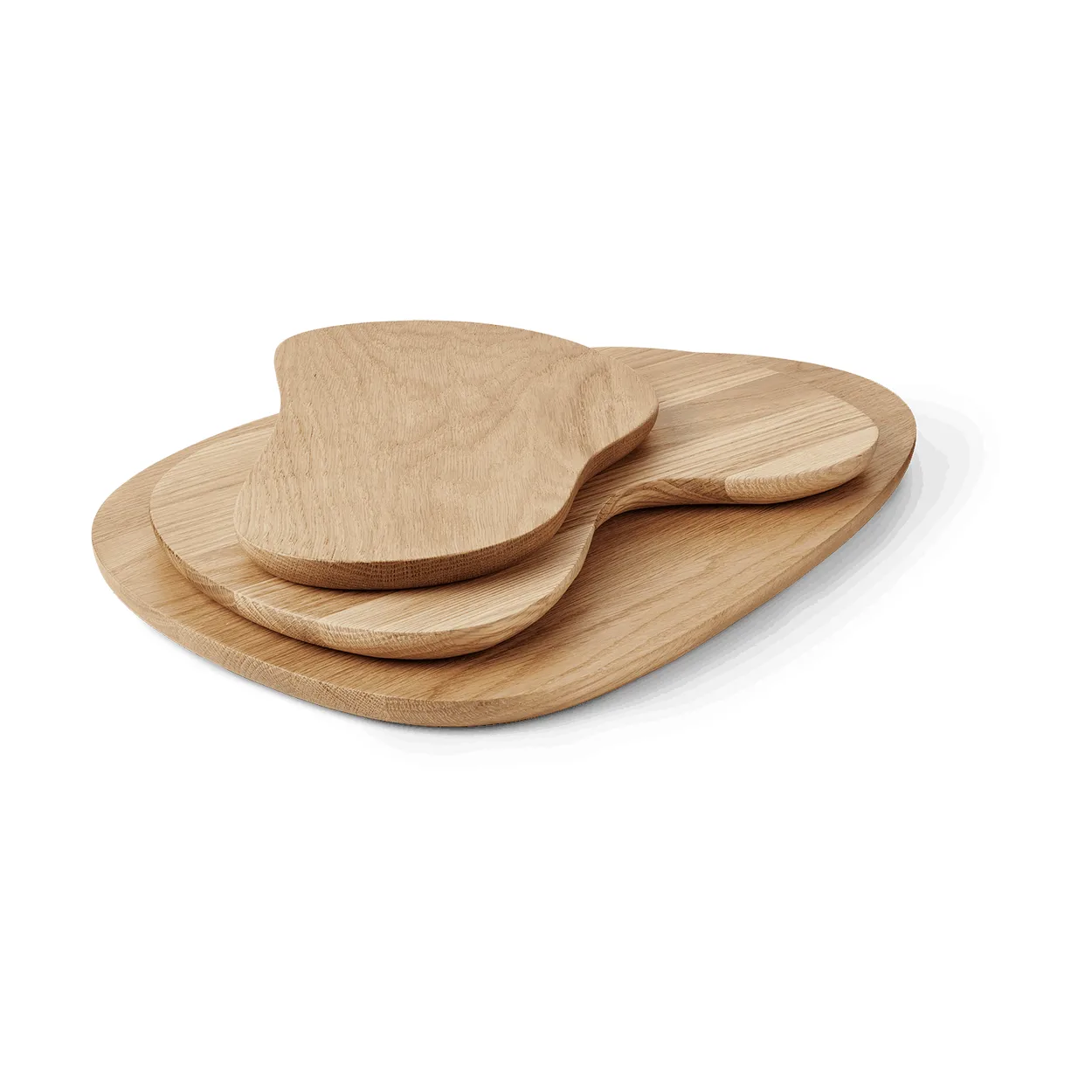Ferm Living Cairn skærebræt 3 dele Oak