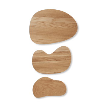 Cairn skærebræt 3 dele - Oak - Ferm Living