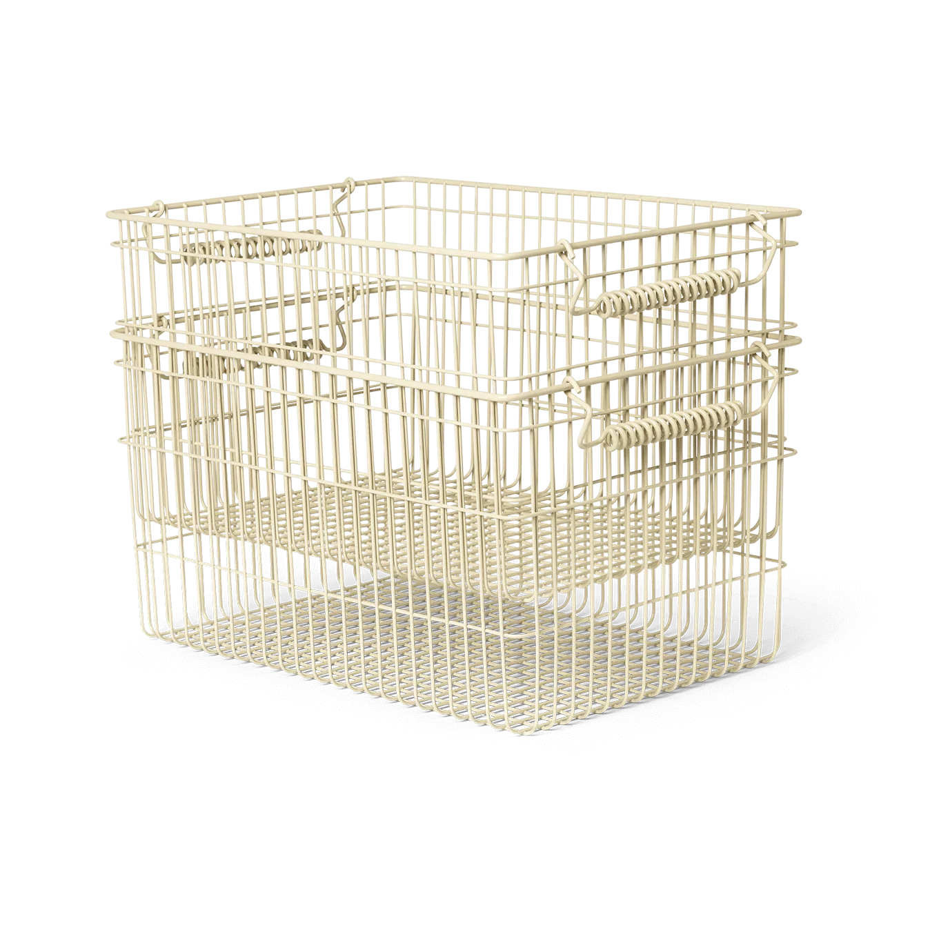 Cala stabelbar kurv 2-pak, Cashmere, 36,2x26,2x20,2 cm Ferm Living