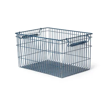 Cala stabelbar kurv 2-pak - Dark blue, 36,2x26,2x20,2 cm - Ferm Living