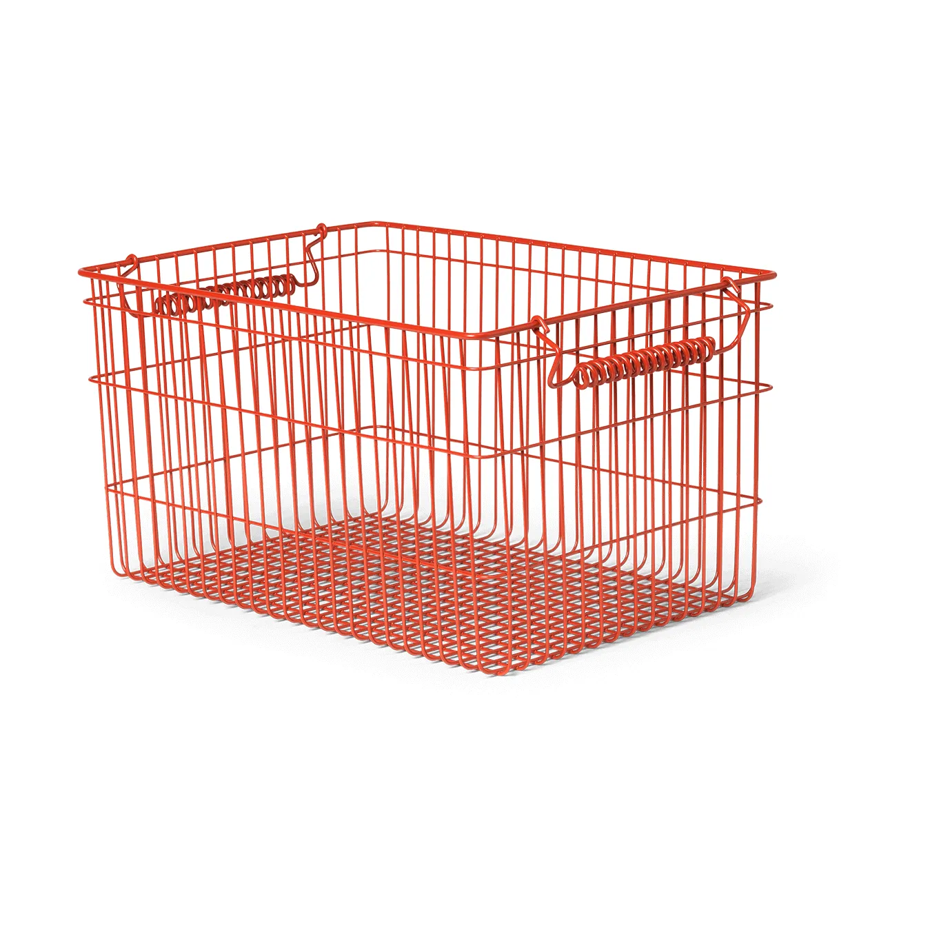 Cala stabelbar kurv 2-pak, Poppy red, 36,2x26,2x20,2 cm Ferm Living
