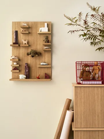 Cala stabelbar kurv 2-pak - Poppy red, 36,2x26,2x20,2 cm - Ferm Living
