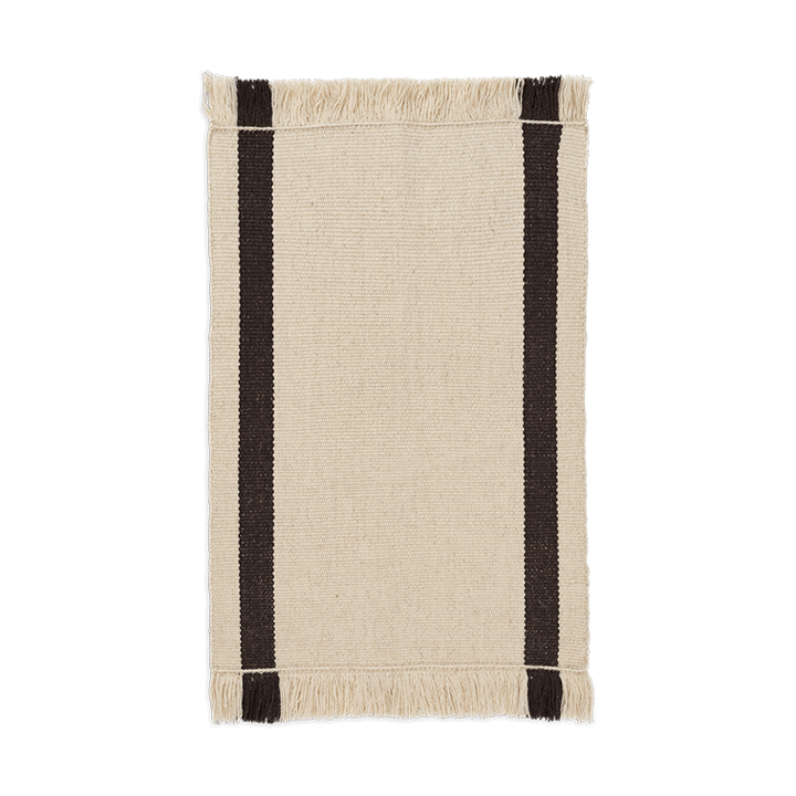 Calm kelim dørmåtte - Off-white, Coffee, 50x70 cm - Ferm Living