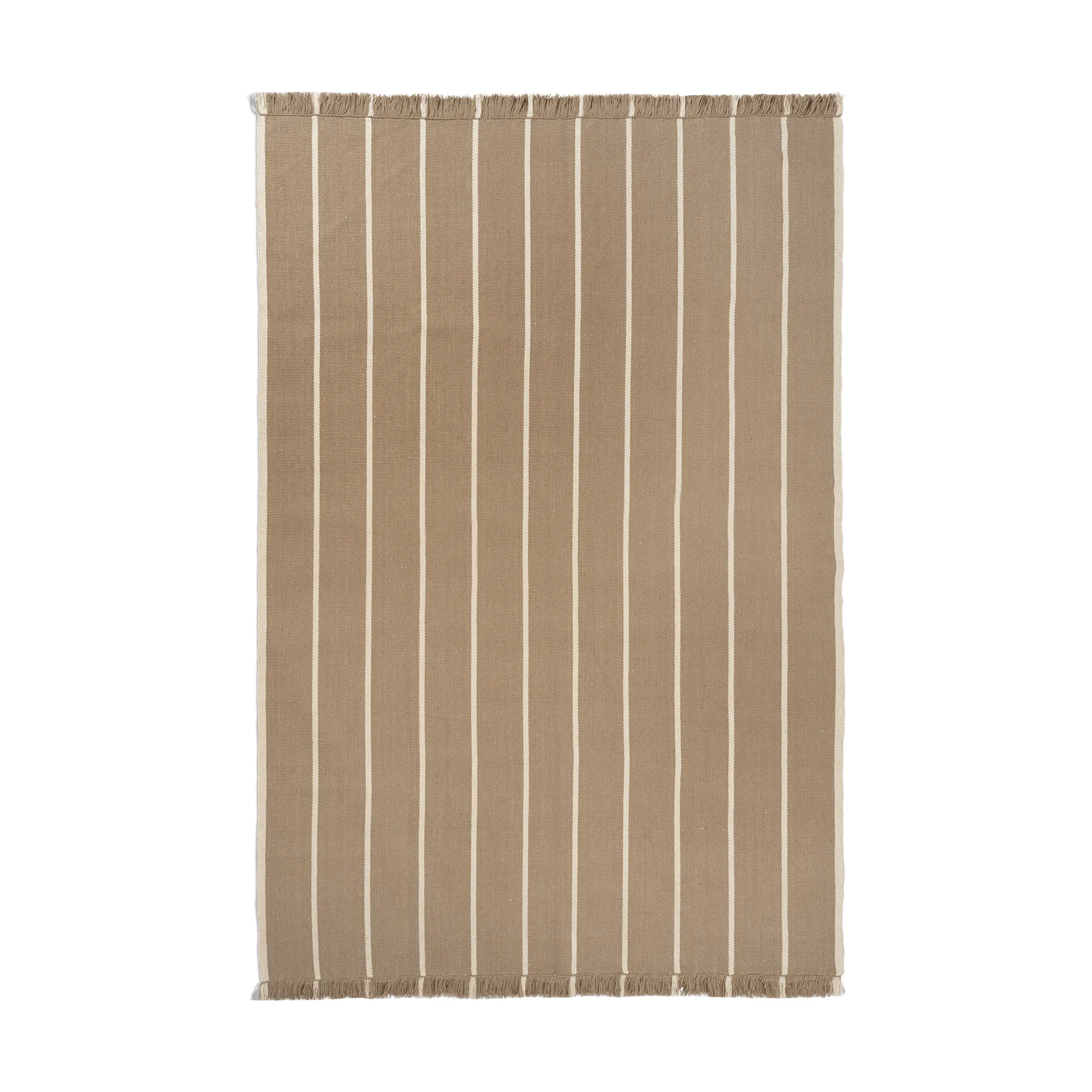 Calm kelim tæppe, Dark Sand, Off-white, 200x300 cm Ferm Living