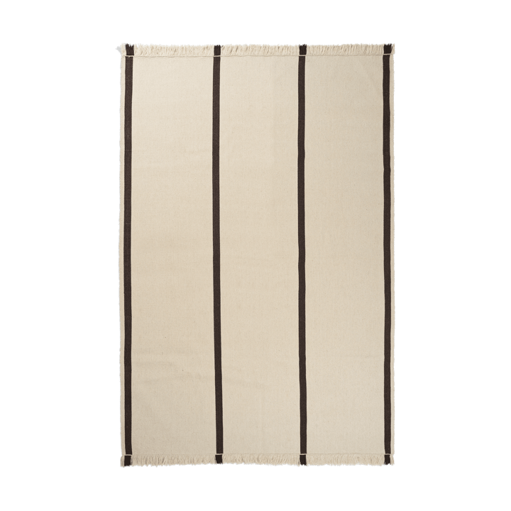 Calm kelim tæppe - Off-white, Coffee, 200x300 cm - Ferm Living