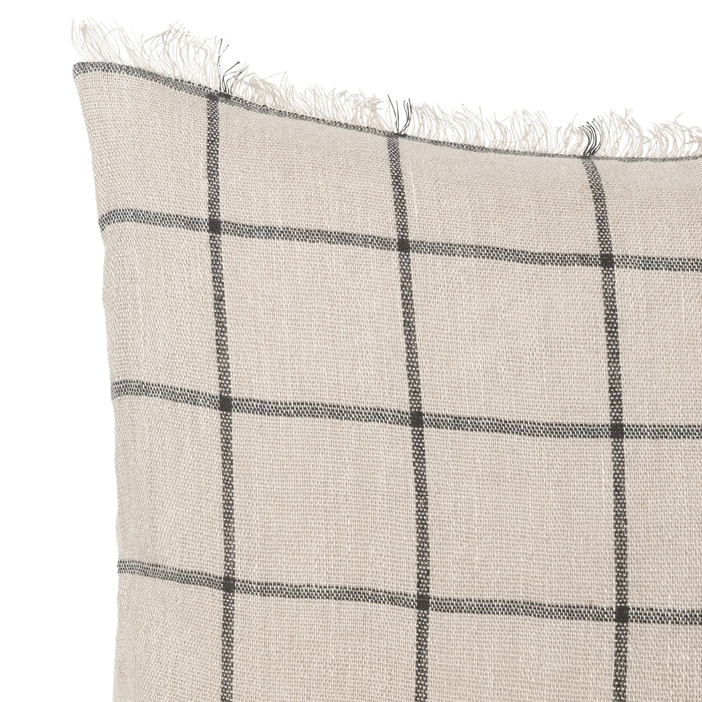 Calm pude Camel/Black, 48x48 cm Ferm Living