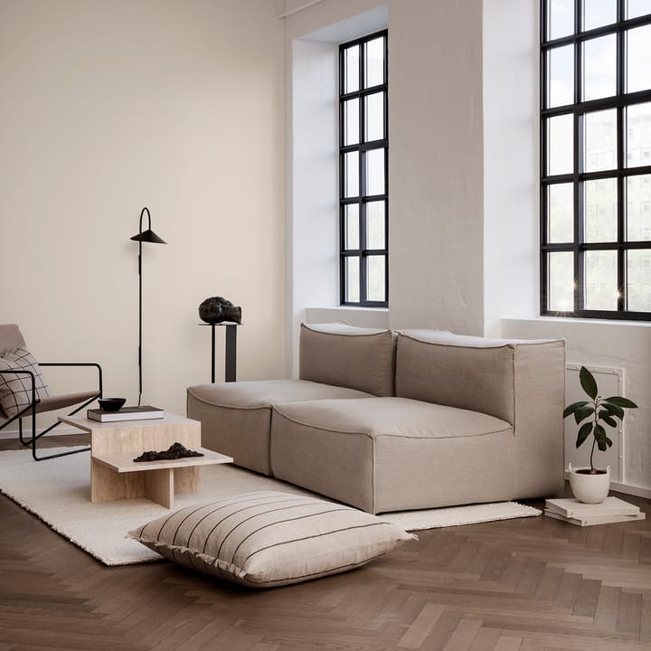 Calm pude Camel/Black, 78x78 cm Ferm Living