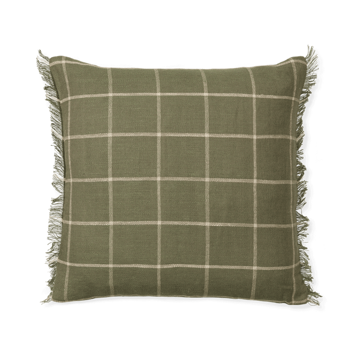 Calm pudebetræk 50x50 cm - Olive/Offwhite - Ferm Living
