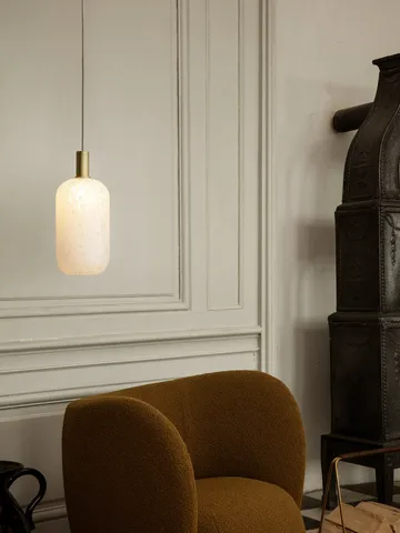 Casca Shade glaskube tall Ø18,6 cm - Milk - Ferm Living