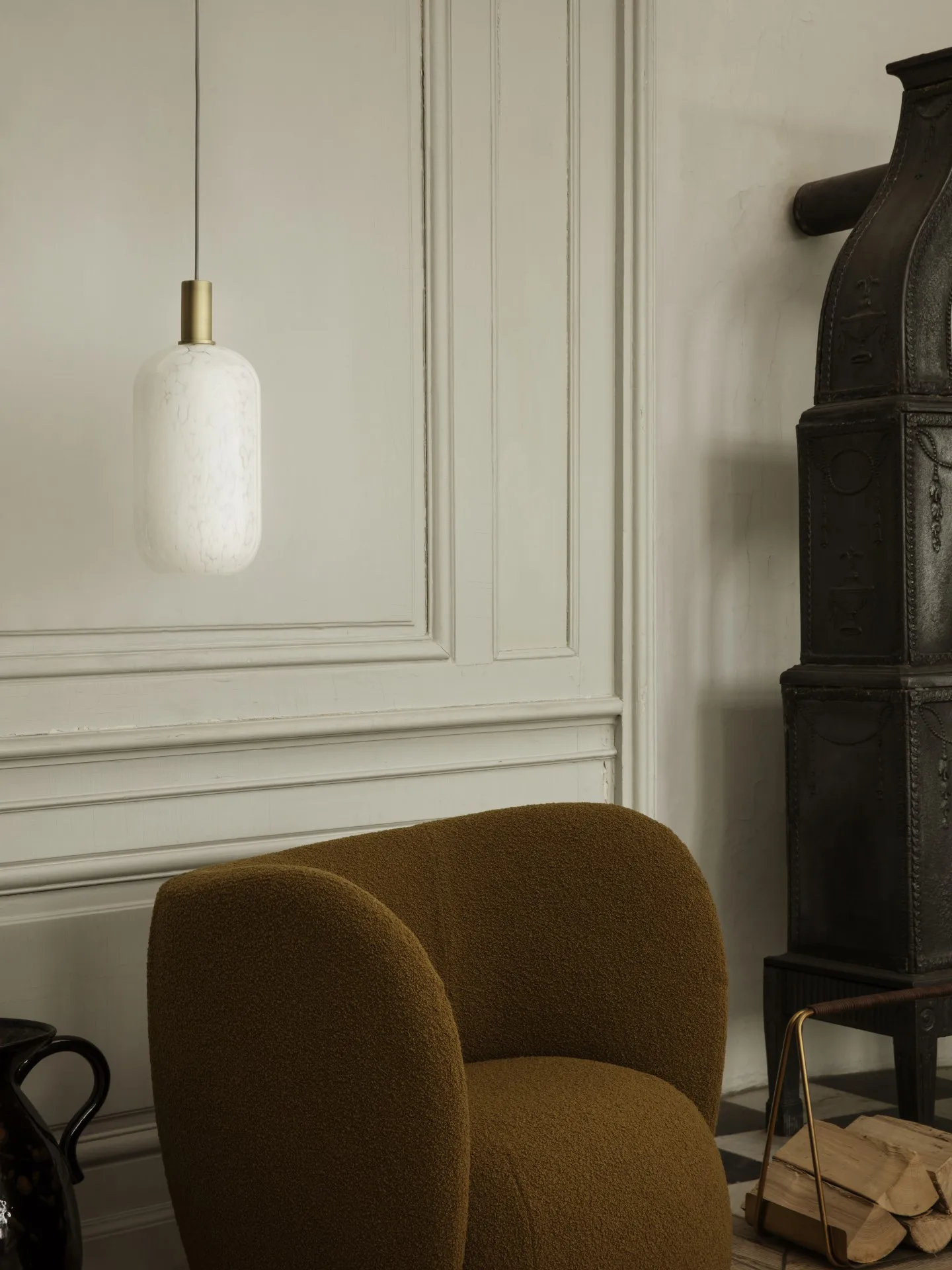 Casca Shade glaskube tall Ø18,6 cm, Milk Ferm Living