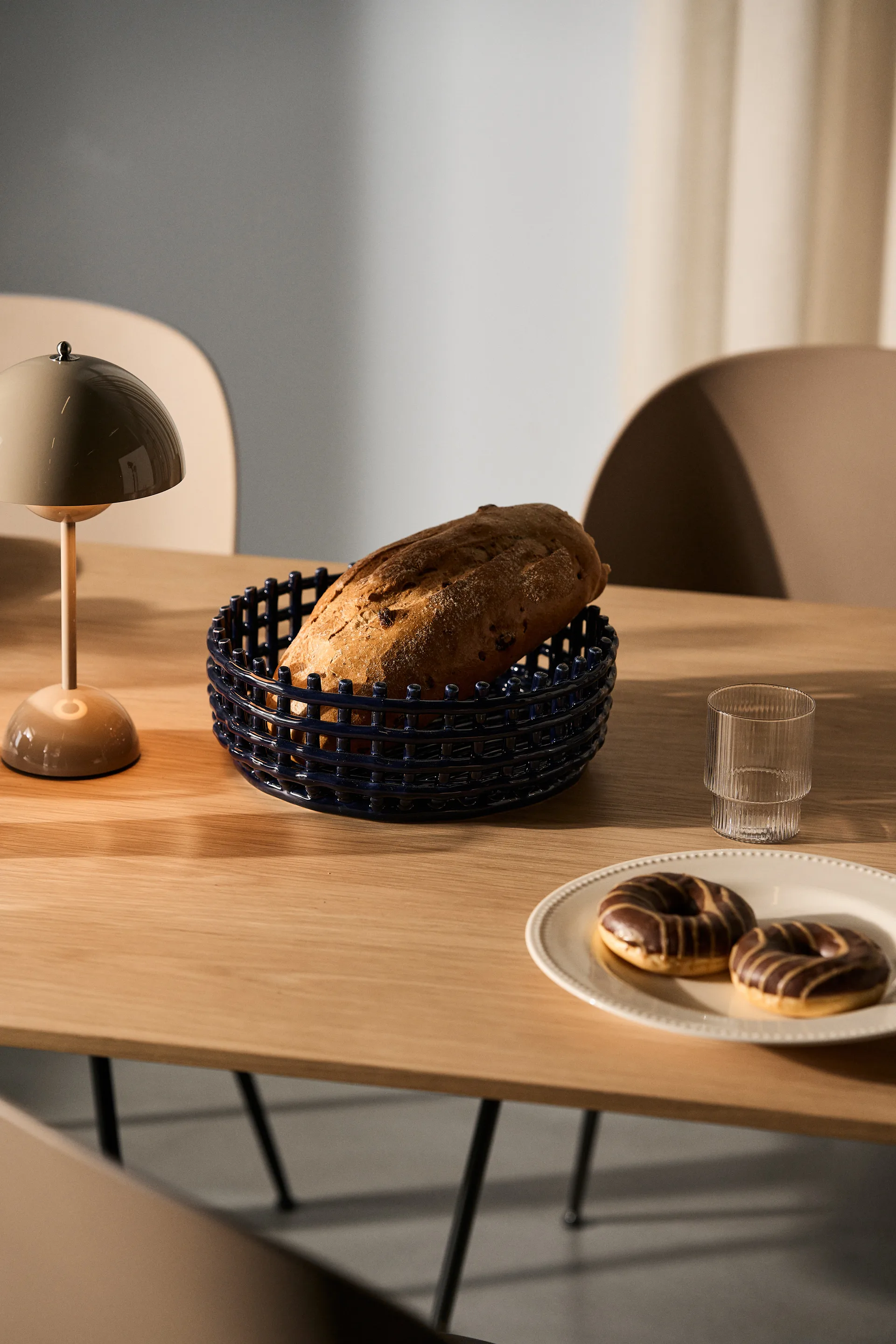 Ceramic flettet skål, Blue Ferm Living