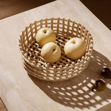 Ceramic flettet skål - Cashmere - Ferm Living