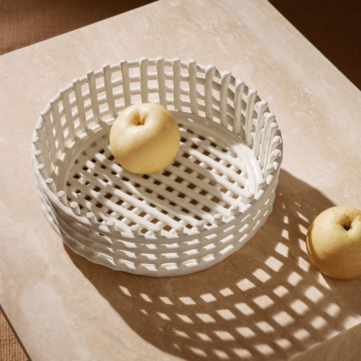 Ceramic flettet skål, Offwhite Ferm Living