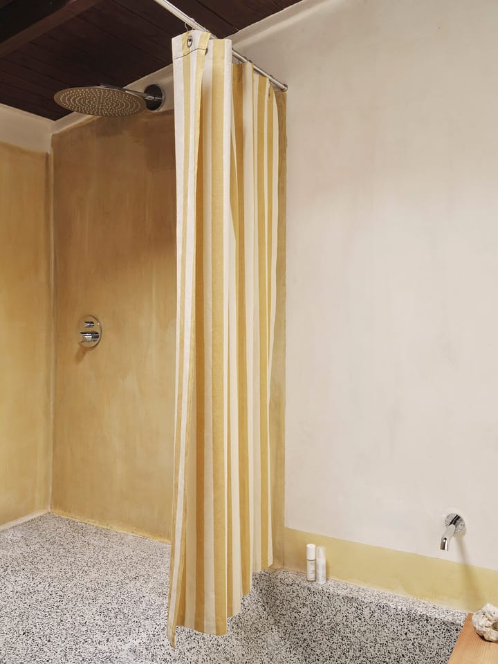 Chambray badeforhæng, Warm yellow-parchment Ferm Living
