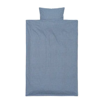 Chech sengesæt junior 100x140 cm - Faded blue/Choco - Ferm Living