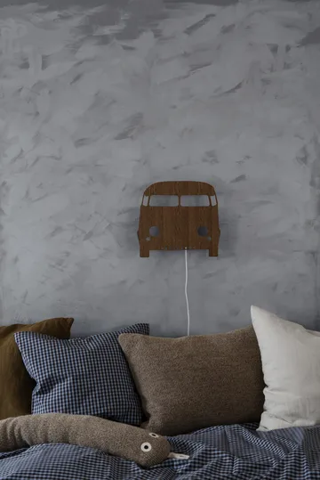 Chech sengesæt junior 100x140 cm - Faded blue/Choco - Ferm Living