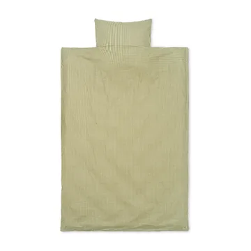 Check sengesæt 140x200 cm - Lemon/Olive - Ferm Living