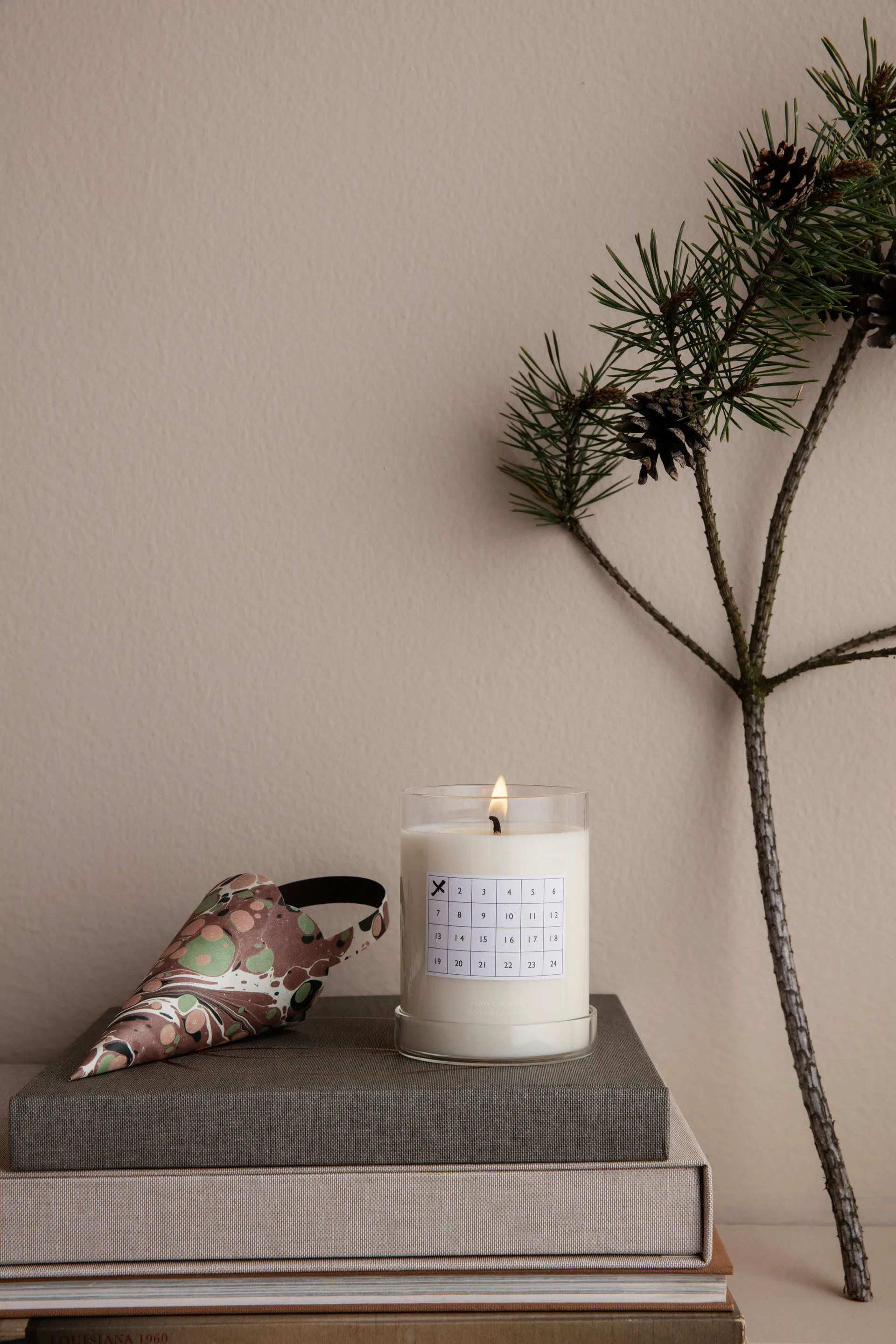 Christmas Calendar duftlys, Hvid Ferm Living