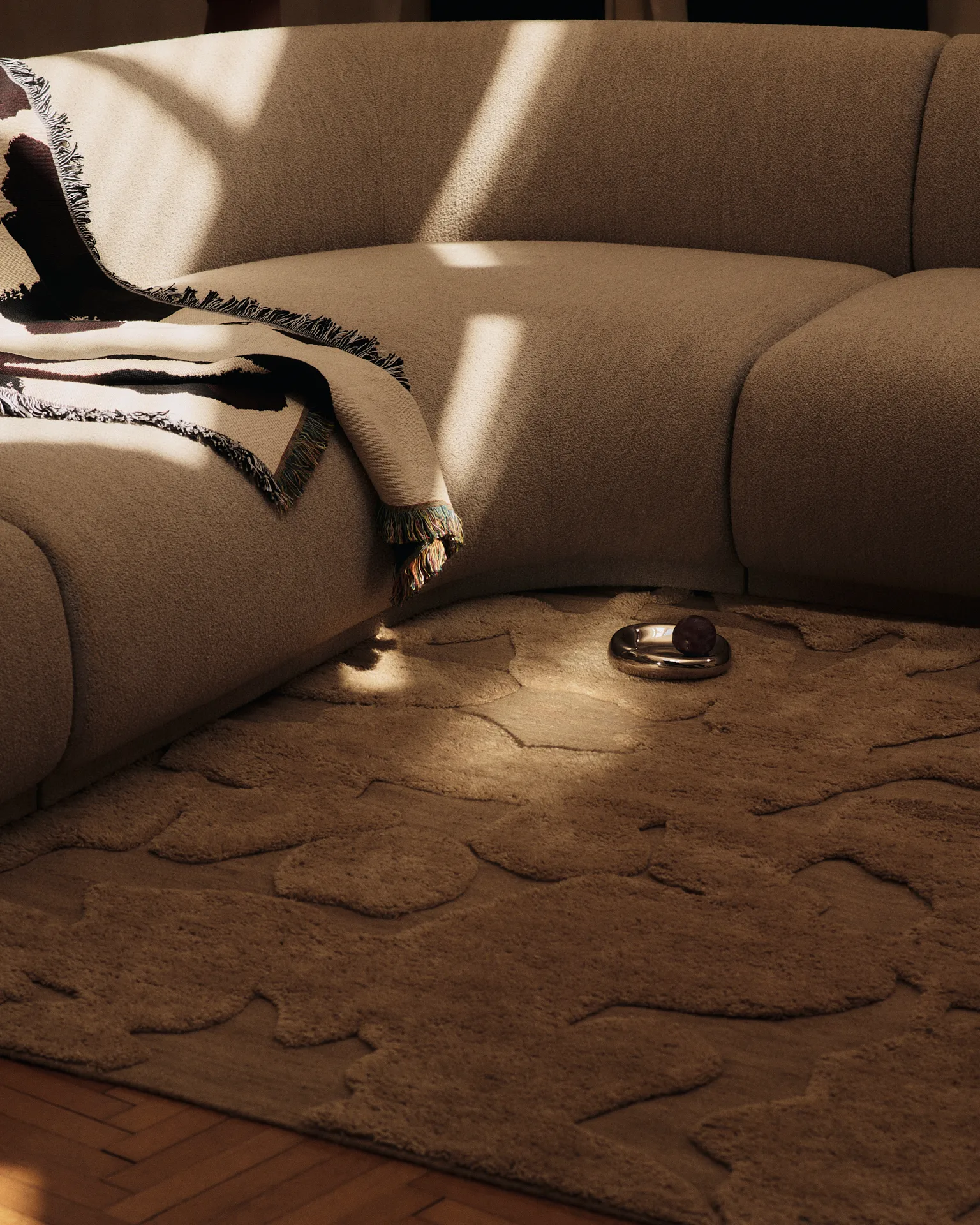 Cilla tæppe, Tan, 140x200 cm Ferm Living